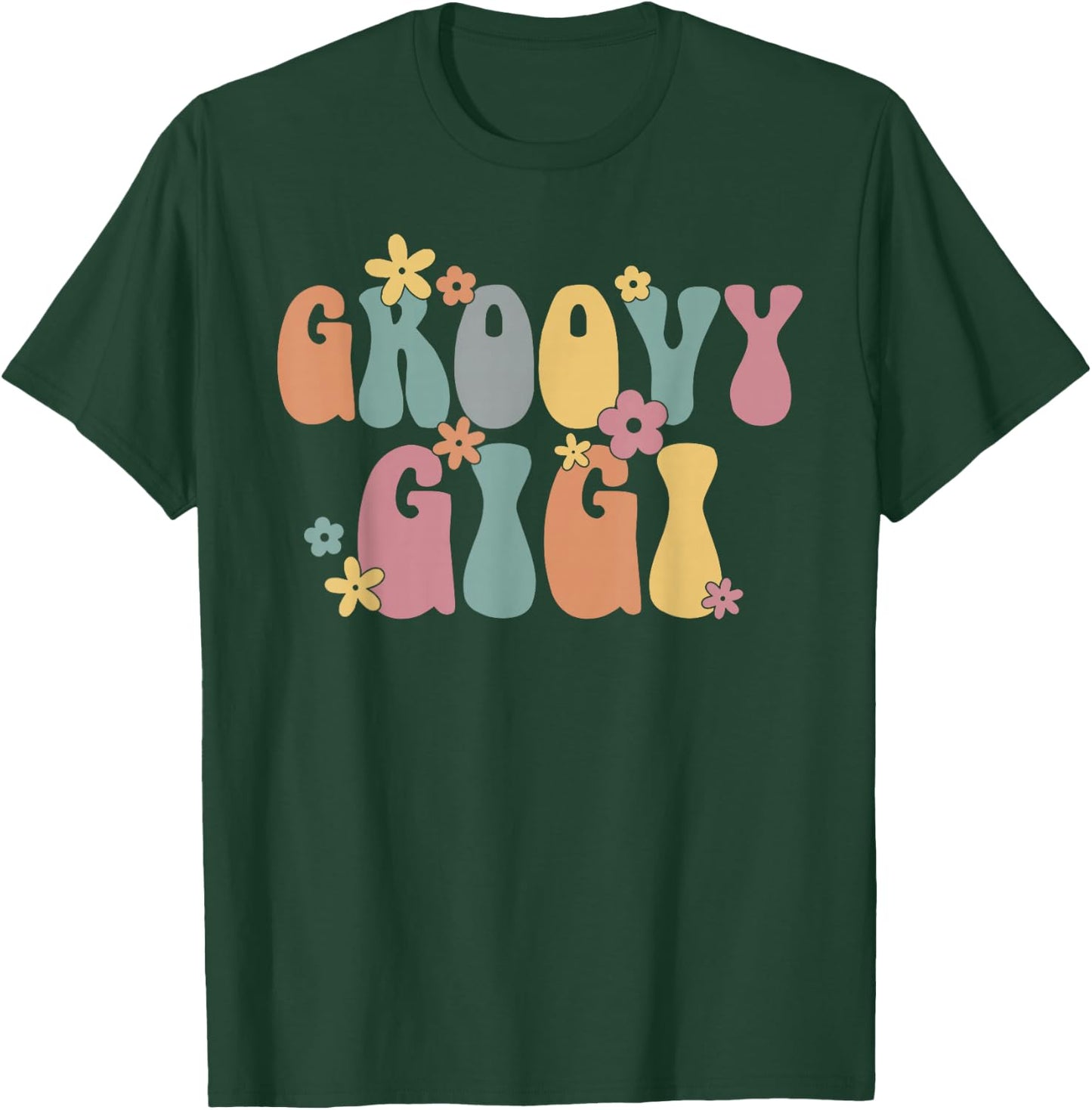 Groovy Gigi Groovy Grandma Groovy Grandmother T-Shirt - T-Shirt | Forest