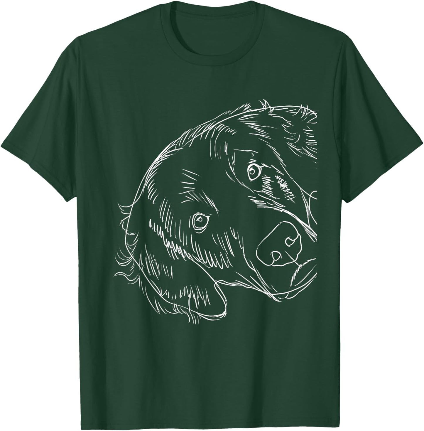 Funny Dog Flat Coated Retriever Women Kids T-Shirt - T-Shirt | Forest