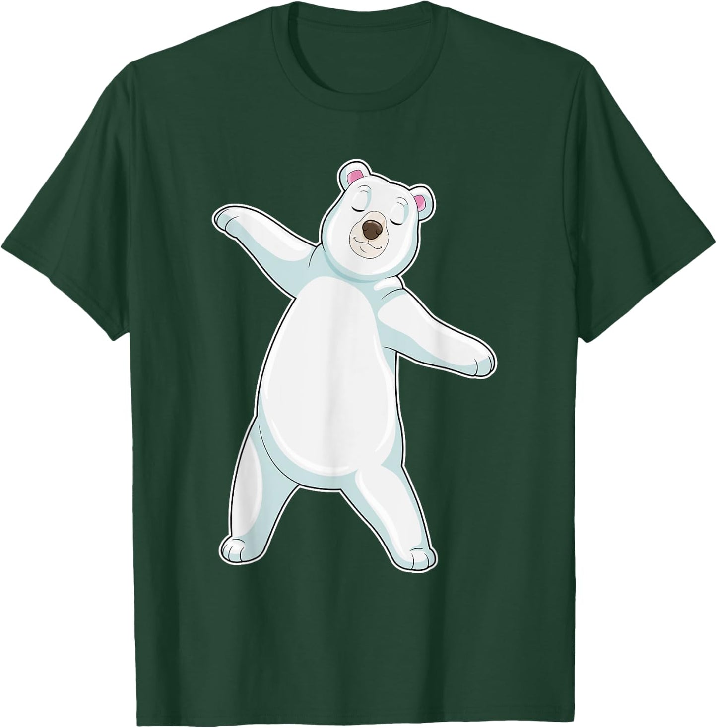 Polar bear Yoga Fitness Gymnastics T-Shirt - T-Shirt | Forest