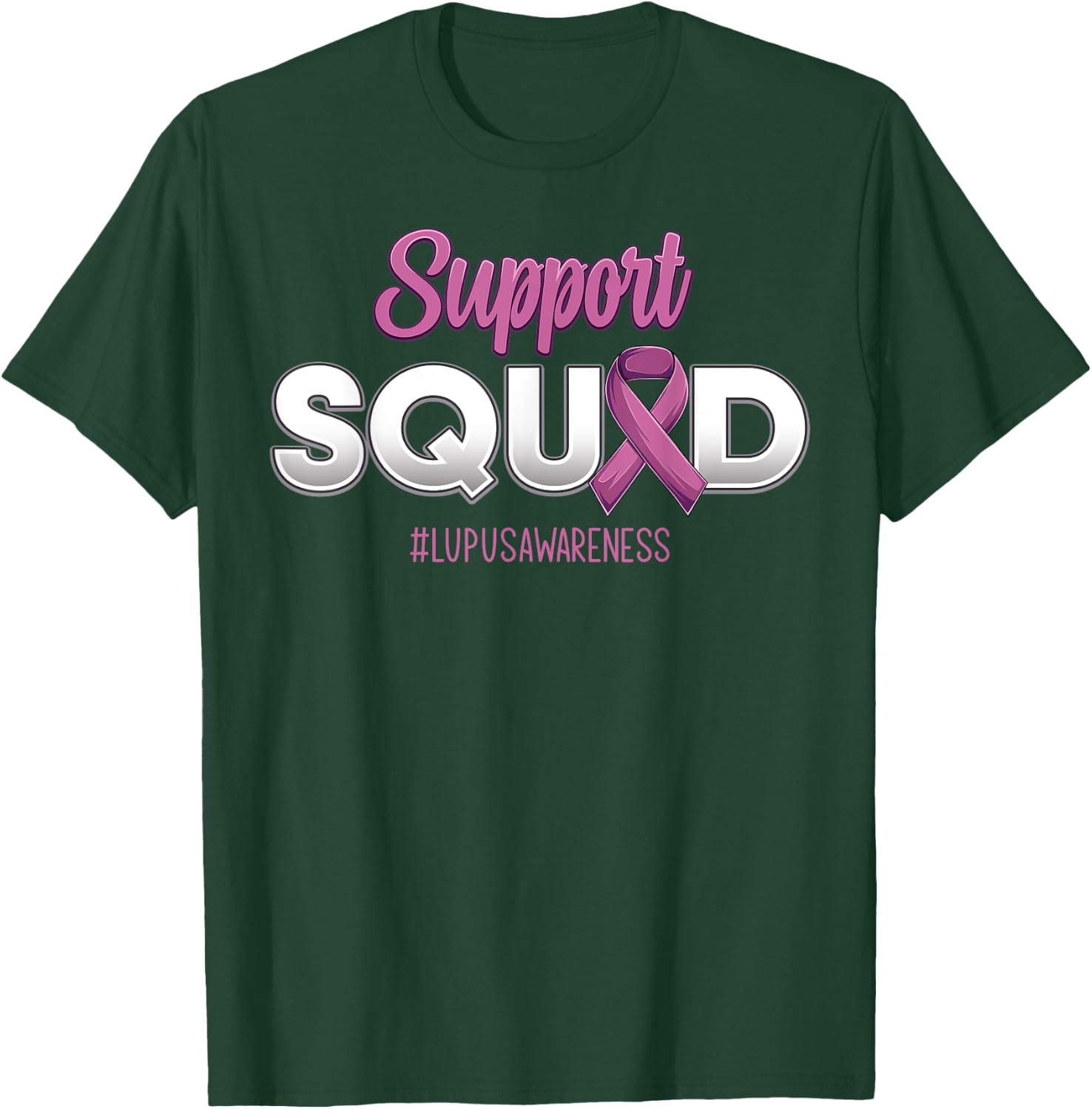 Support Squad Lupus Awareness Fighting Warrior Women T-Shirt - T-Shirt | Forest