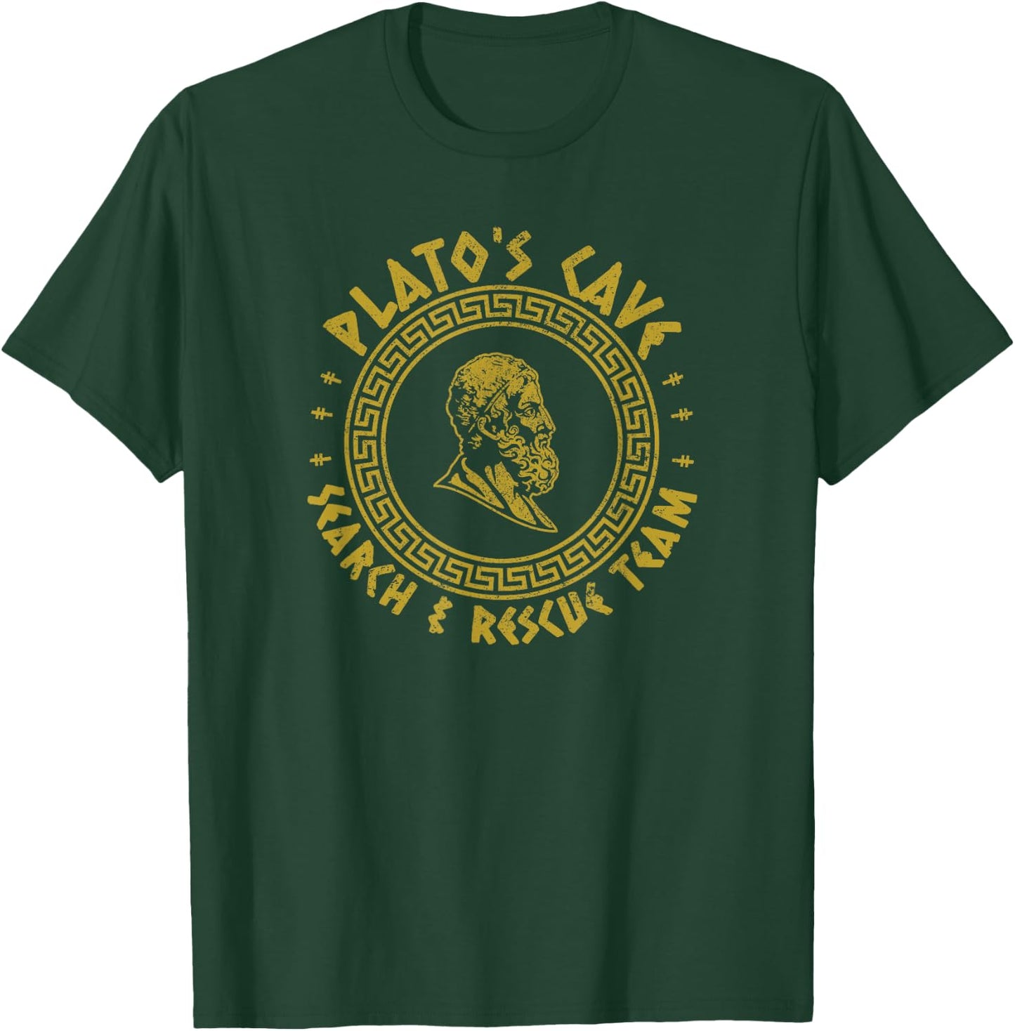 Plato's Cave Search and Rescue Teams Funny Philosophy T-Shirt - T-Shirt | Forest