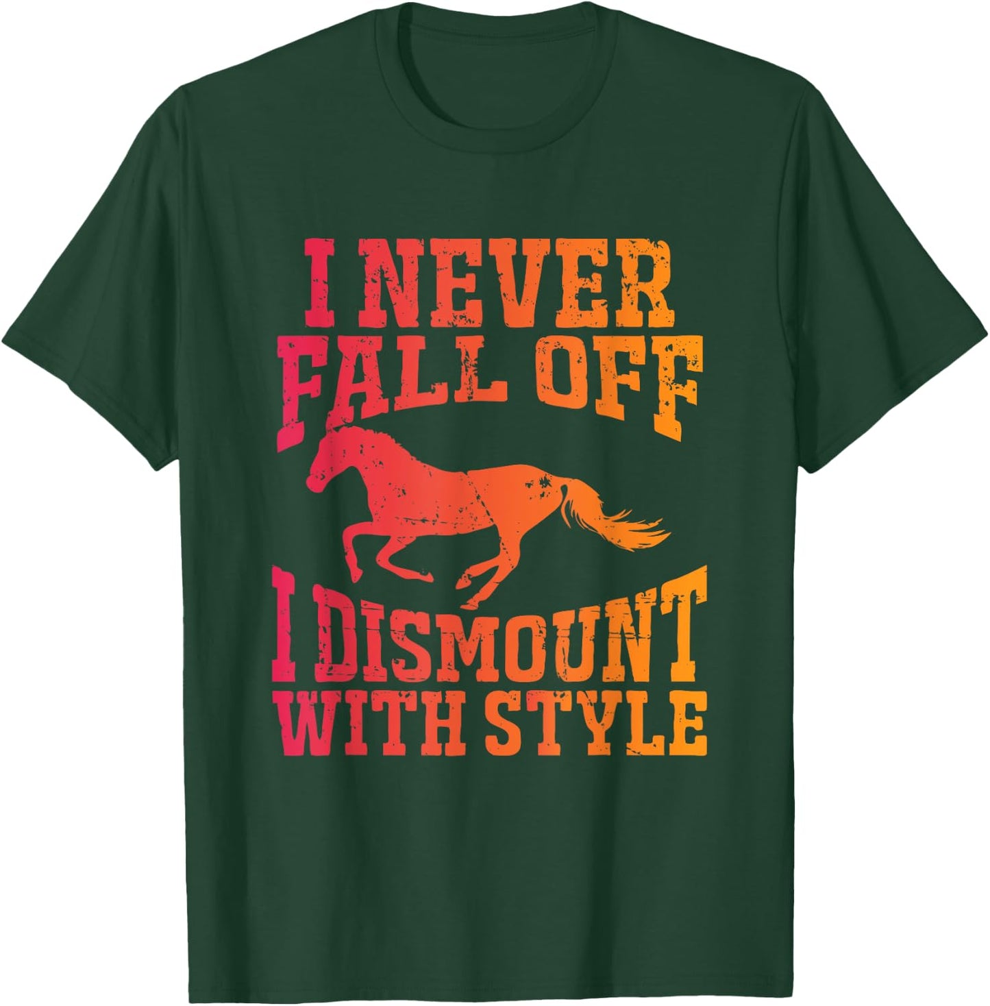 Horse Lover Equestrian Horse T-Shirt - T-Shirt | Forest