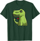 Darts Dinosaur Dart T-Rex Darts Player T-Shirt - T-Shirt | Forest