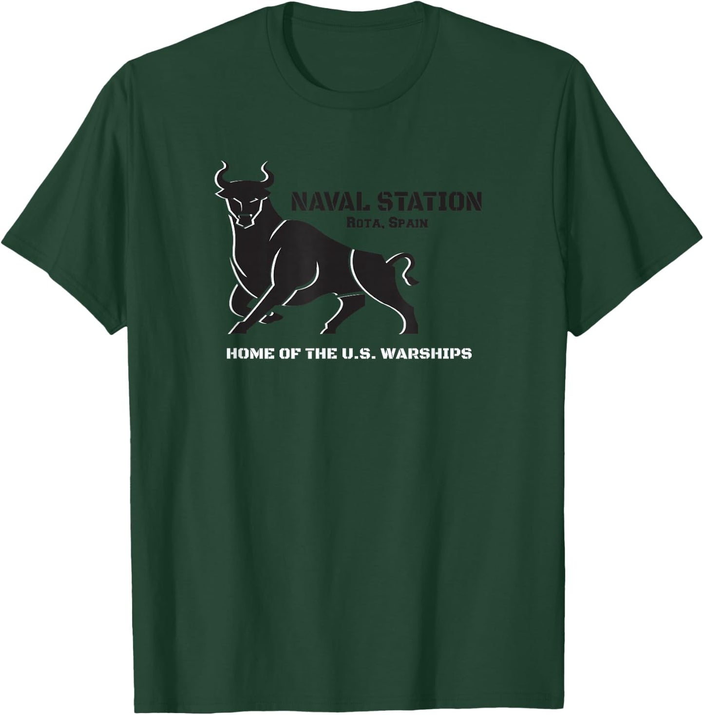 Naval Station Rota, Spain Home of the U.s. Warships T-Shirt - T-Shirt | Forest