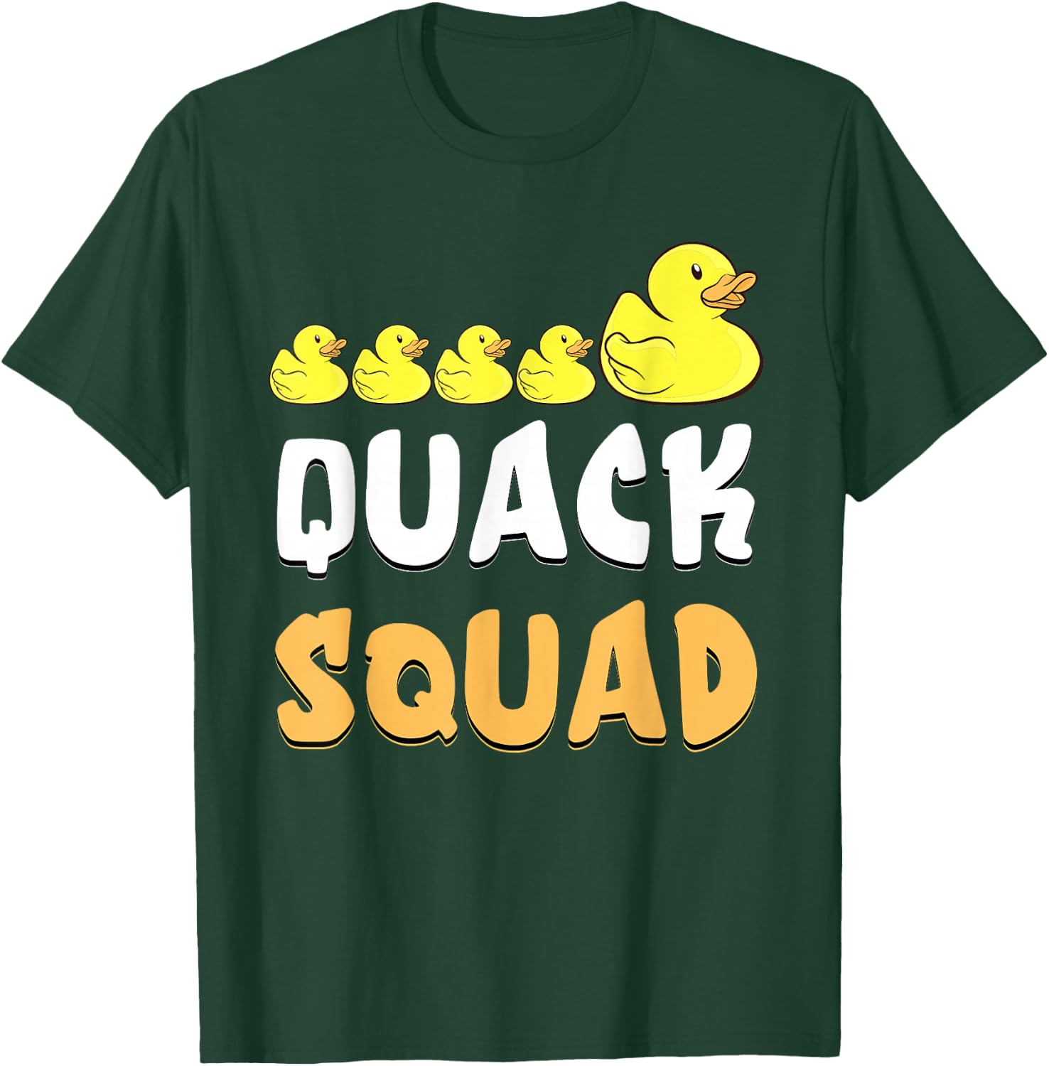 Quack Squad Rubber Duck Family Rubber Duckling Cute Duckie T-Shirt - T-Shirt | Forest
