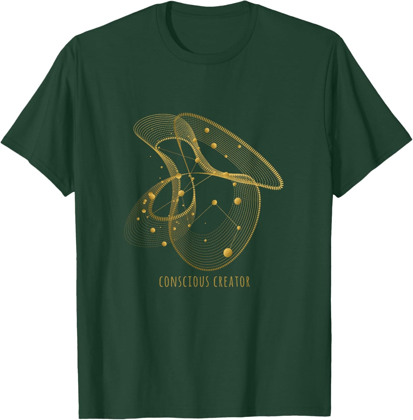 Conscious Creator Sacred Geometry T-Shirt - T-Shirt | Forest