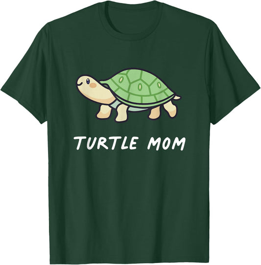 Turtle Mom Animal Aesthetic Kawaii Lover Owner Cute T-Shirt - T-Shirt | Forest