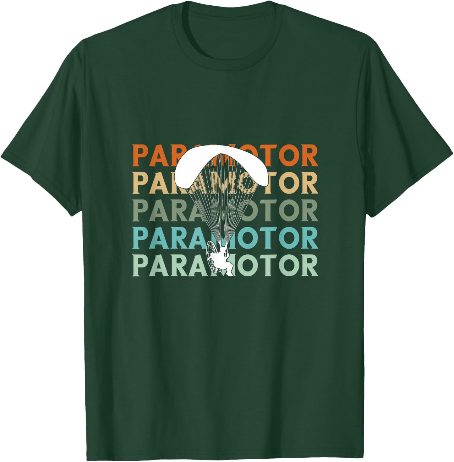 Paramotor Paraglider Paramotoring Paragliding Parachuting T-Shirt - T-Shirt | Forest