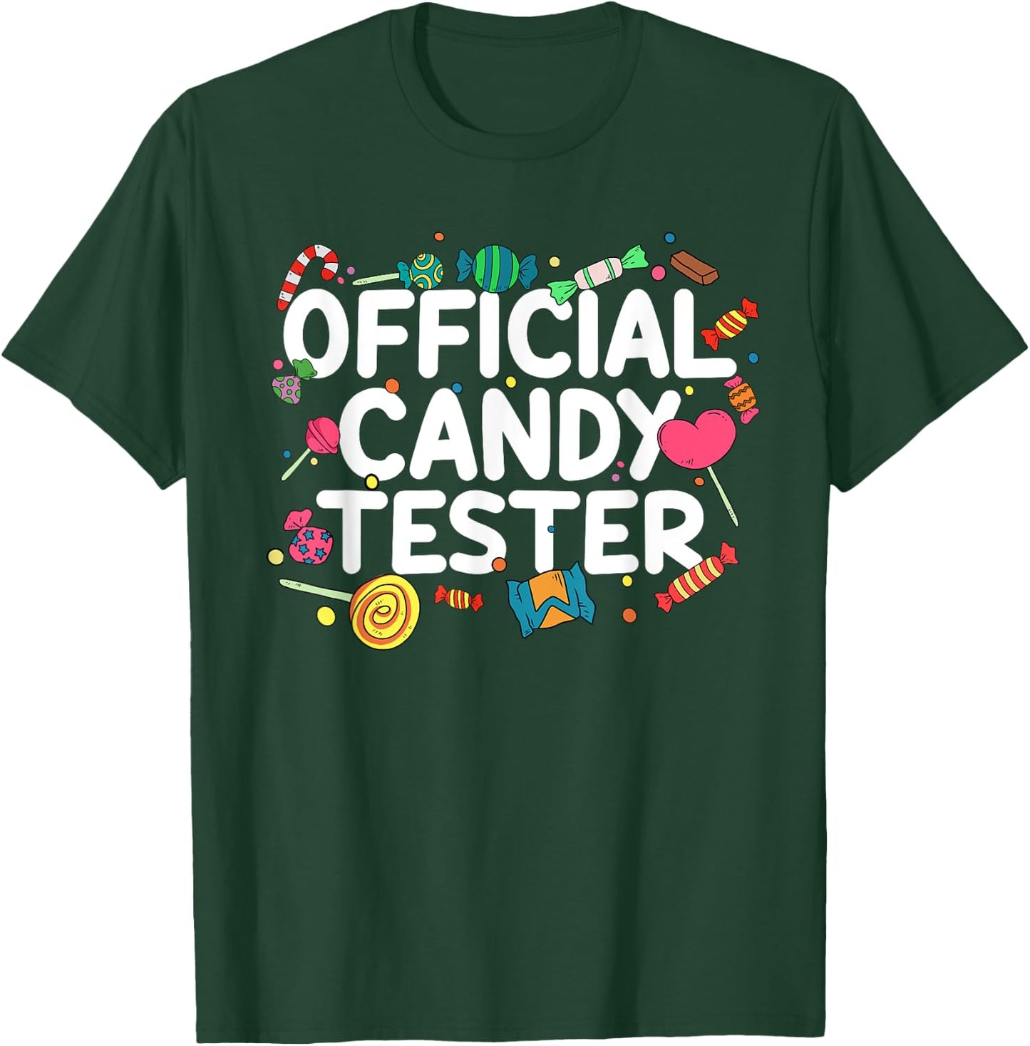 Cool Candy Art Men Women Kids Lollipop Candy Bar Halloween T-Shirt - T-Shirt | Forest