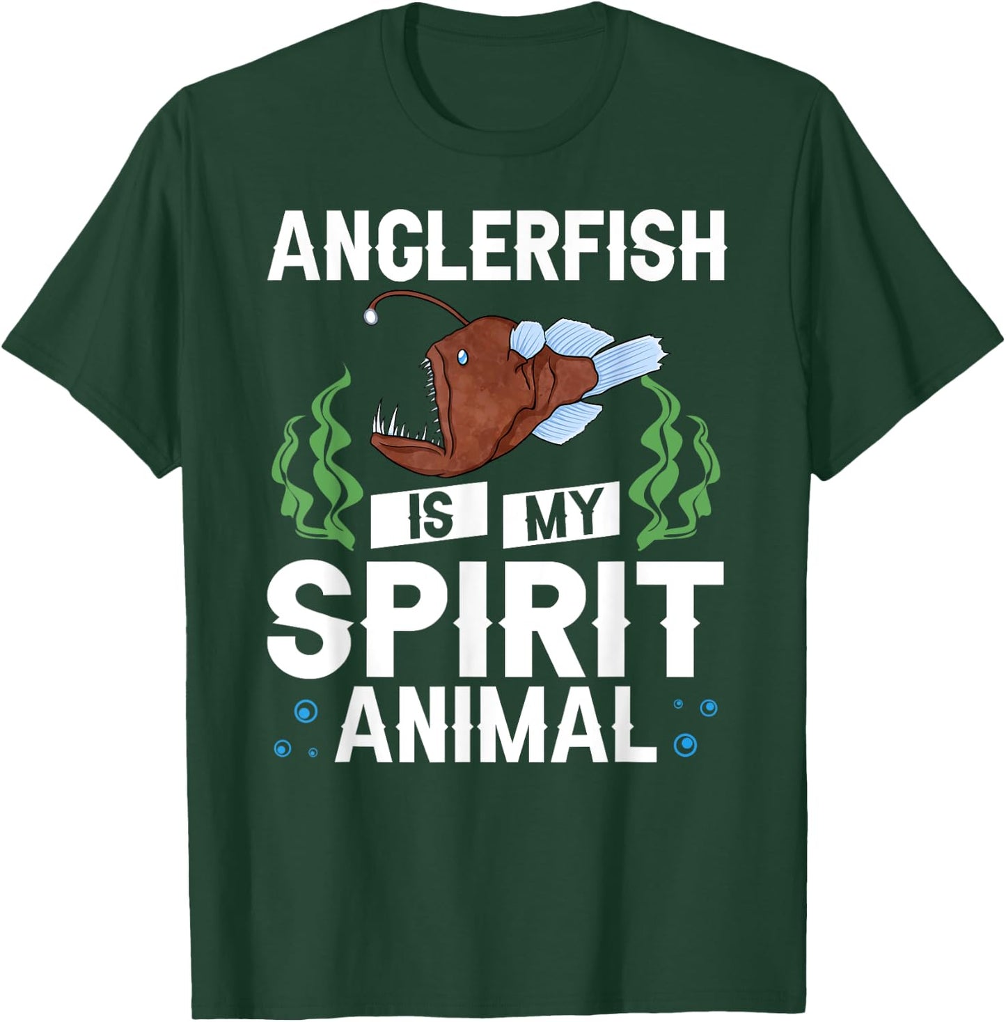 Anglerfish Deep Sea Angler Fish Skeleton T-Shirt - T-Shirt | Forest