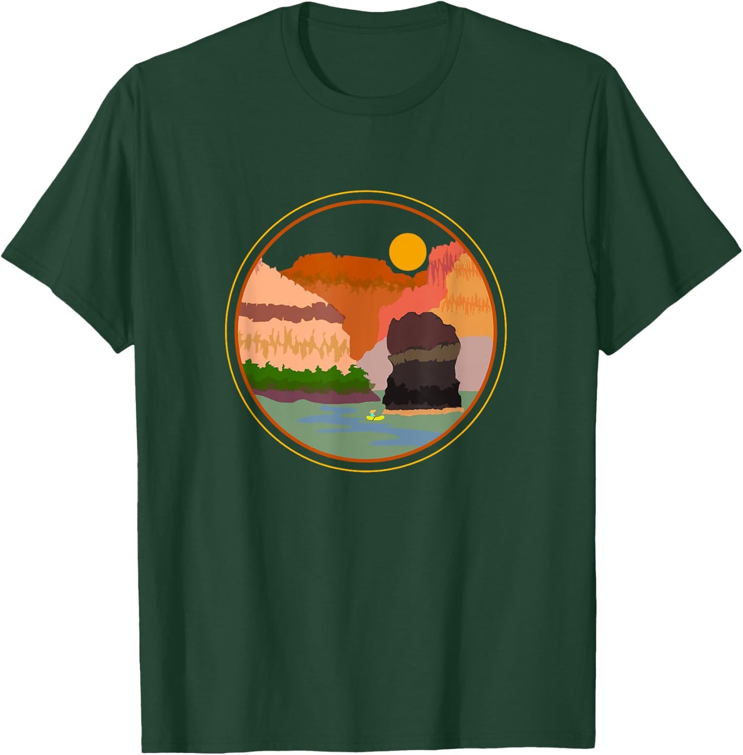 Vulcan's Anvil Grand Canyon National Park Lava Falls Rafting T-Shirt - T-Shirt | Forest