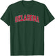 Oklahoma OK Vintage Sports Design Red Design T-Shirt - T-Shirt | Forest