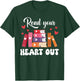 Cute Retro Reading Book Reader Women Valentine T-Shirt - T-Shirt | Forest