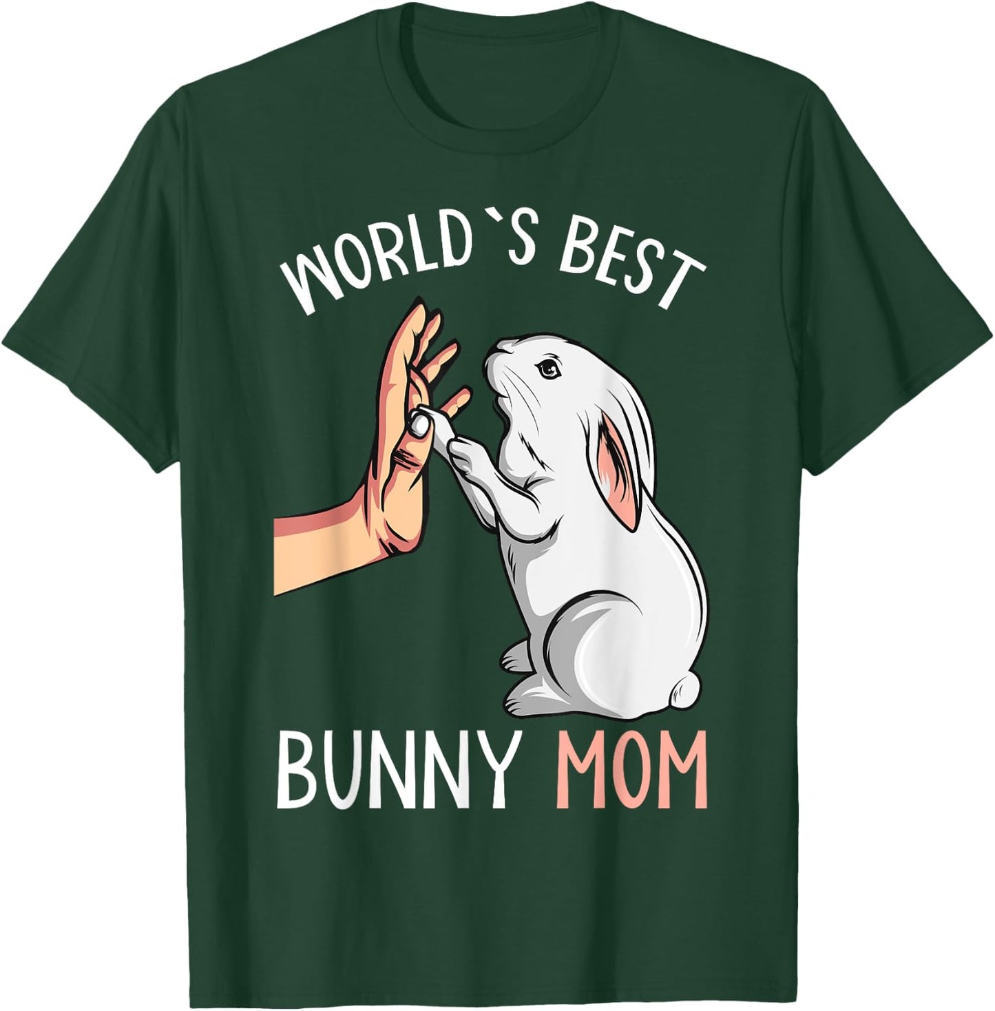 World´s Best Bunny Mom Rabbit Love Easter Girls T-Shirt - T-Shirt | Forest