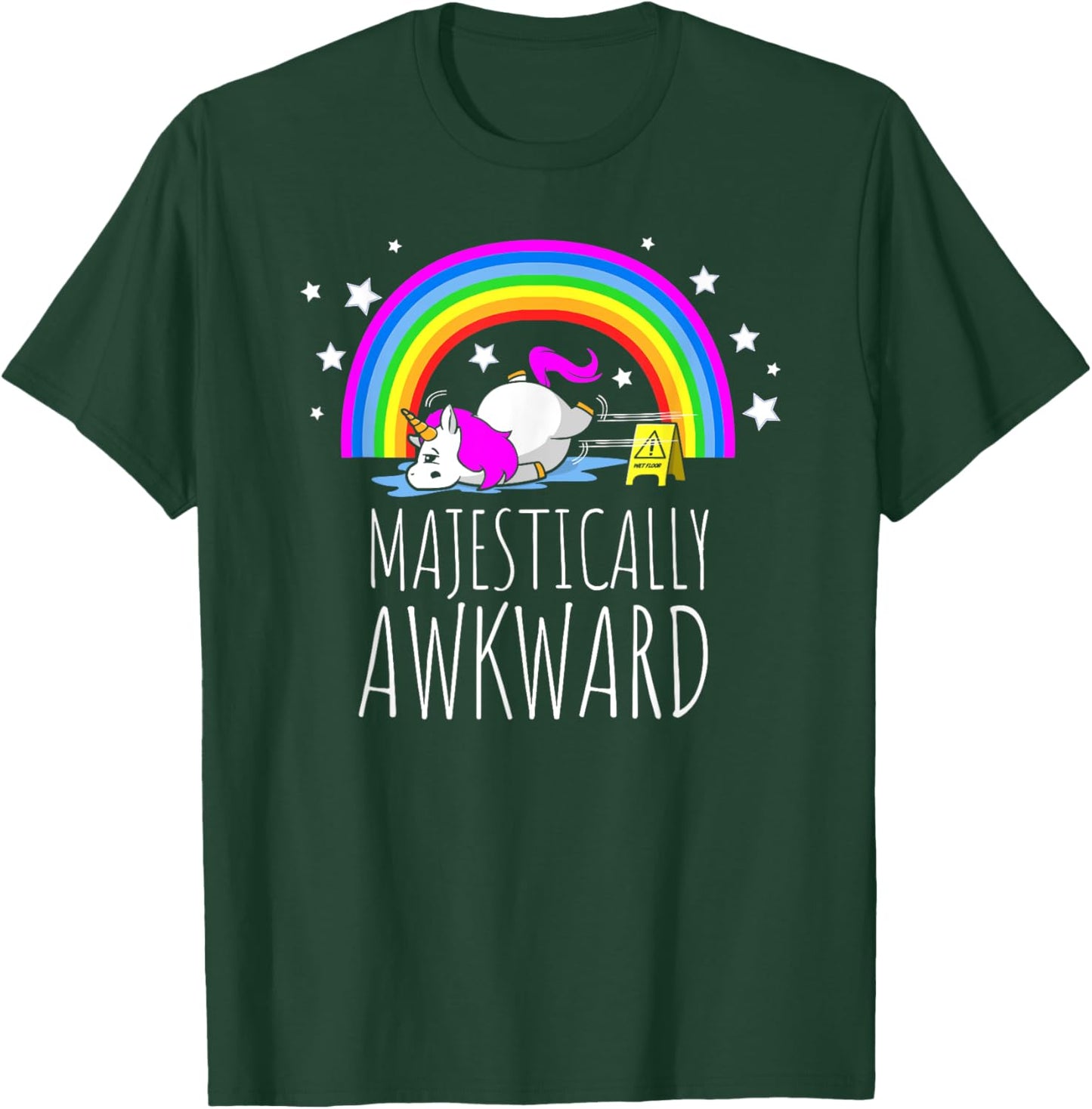 Majestically Awkward Unicorn for the Socially Awkward T-Shirt - T-Shirt | Forest