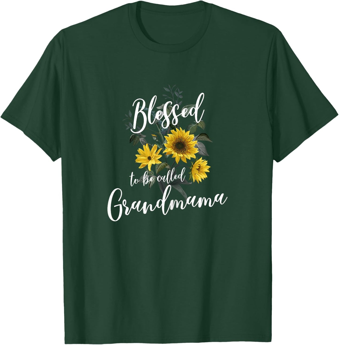 Blessed To Be Called Grandmama Sunflower T-Shirt - T-Shirt | Forest
