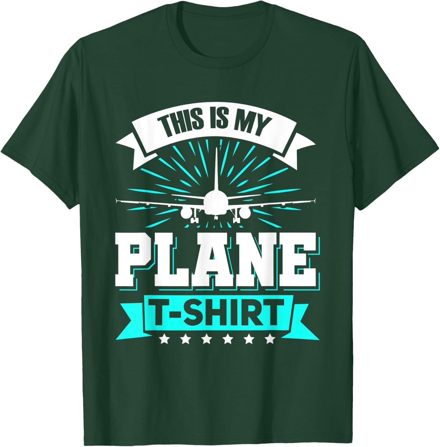 This Is My Plane Airplane Pilot Aviation Lover T-Shirt - T-Shirt | Forest
