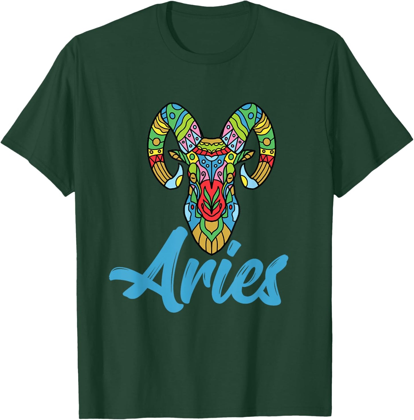 Aries Zodiac Sign Horoscope Astrology T-Shirt - T-Shirt | Forest