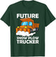 Future Snow Plow Trucker Salting Ice Removal Ice Plower Kids T-Shirt - T-Shirt | Forest