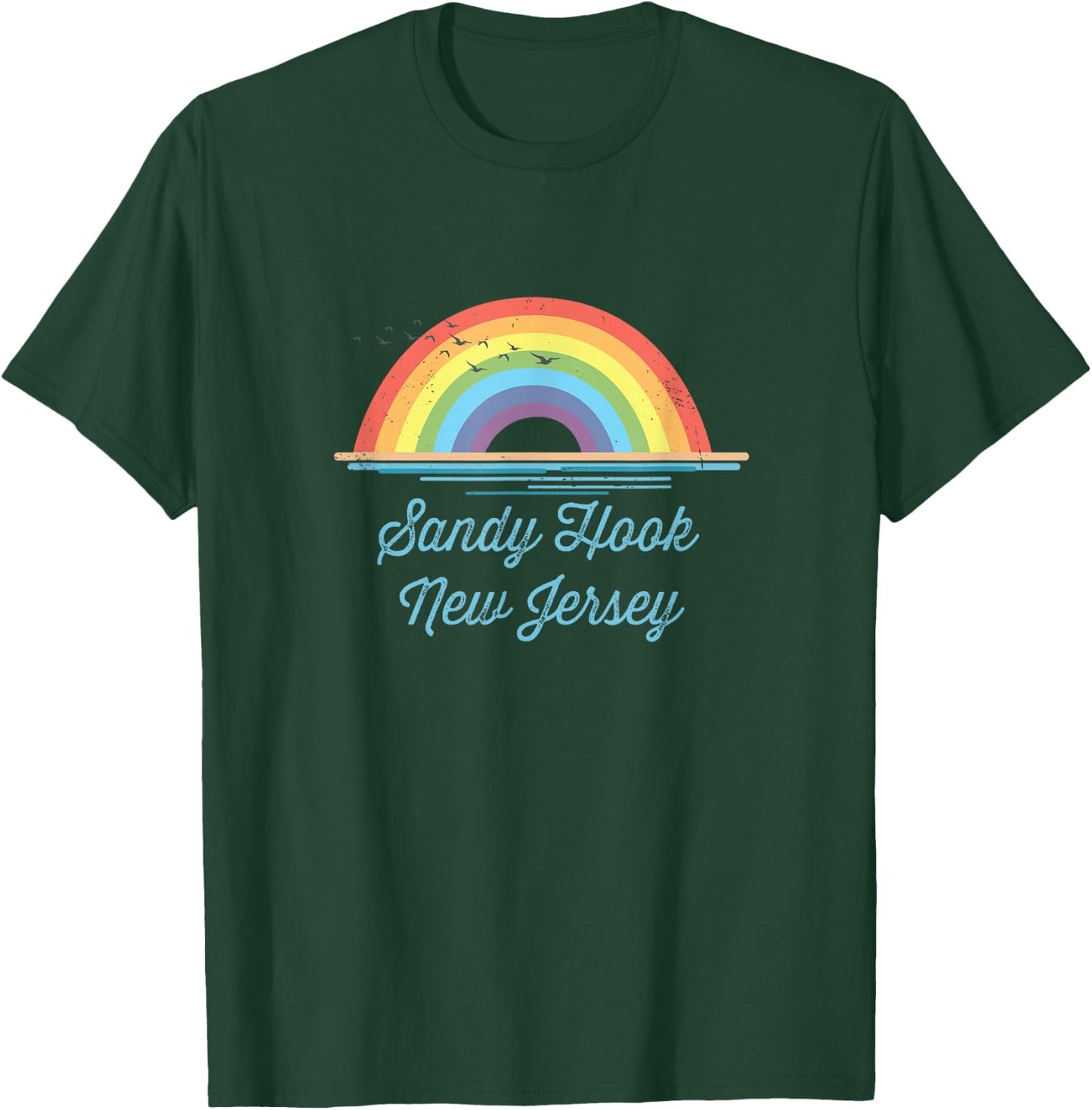 Sandy Hook New Jersey Souvenir Graphic T-Shirt - T-Shirt | Forest