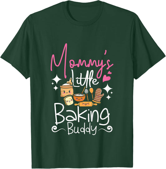 Kids Children Mommy's little baking buddy T-Shirt - T-Shirt | Forest