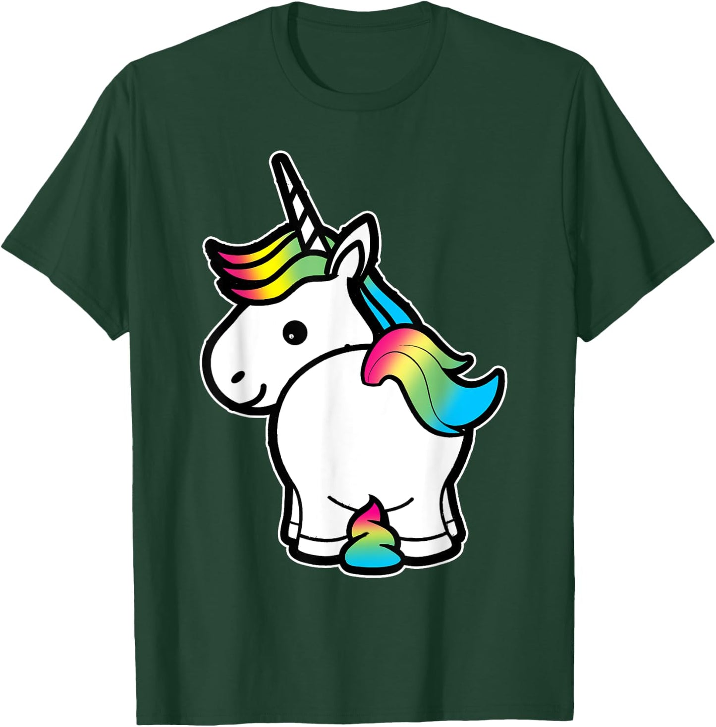 I Poop Magic Cute Unicorn Rainbow Kids Adult Shirt T-Shirt - T-Shirt | Forest