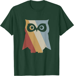 Owl Retro Style Vintage T-Shirt - T-Shirt | Forest