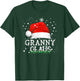 Granny Santa Claus Funny Family Christmas Pj for Grandma T-Shirt - T-Shirt | Forest