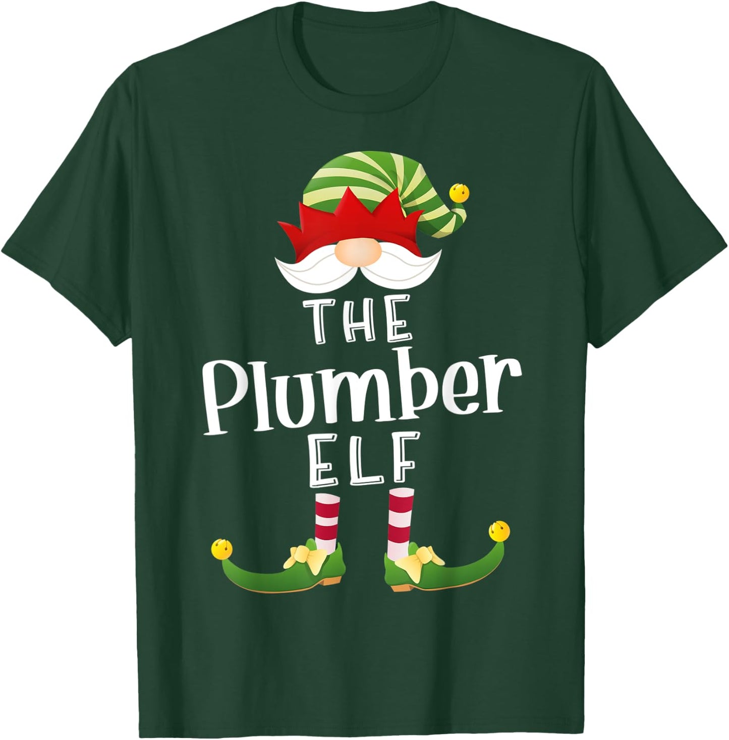 Plumber Elf Group Christmas Funny Pajama Party T-Shirt - T-Shirt | Forest