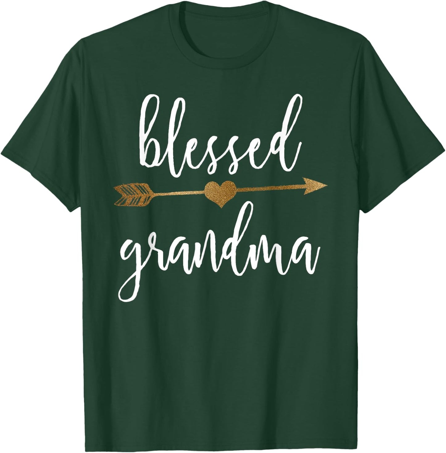 Cute Gold Arrow Blessed Grandma Shirt T-Shirt - T-Shirt | Forest