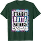 Sassy Mom Shirt Straight Outta Patience Leopard Mom Life T-Shirt - T-Shirt | Forest