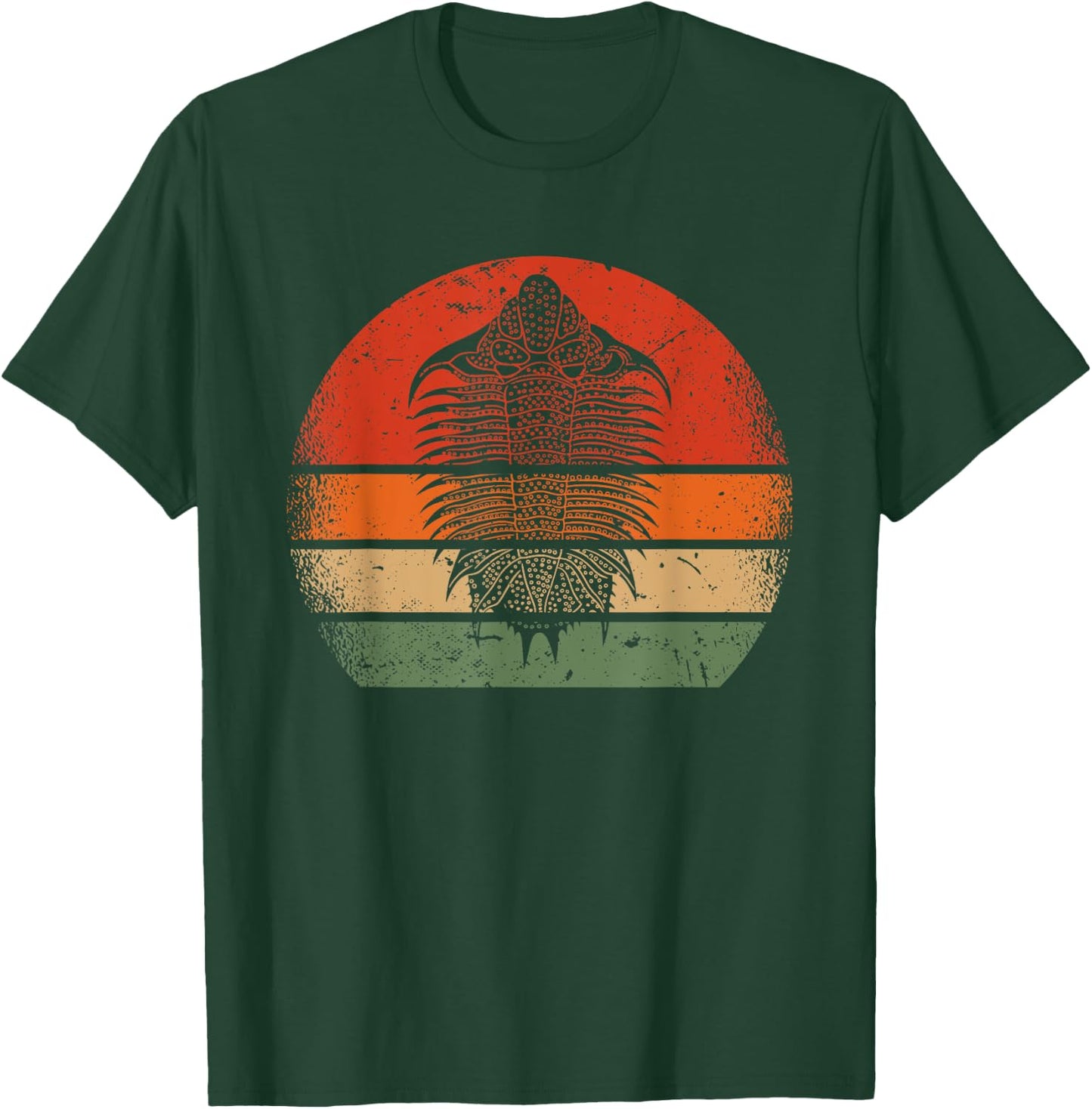 Retro Vintage Trilobite Funny Paleontologist Fossil Hunter T-Shirt - T-Shirt | Forest
