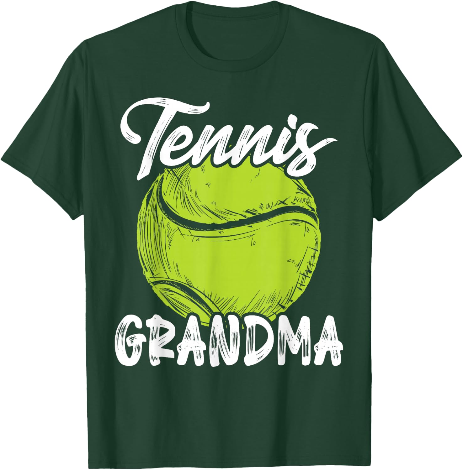 Tennis Grandma Men Family Matching Set Tennis Ball Player T-Shirt - T-Shirt | Forest