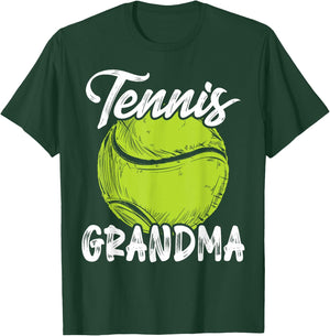 Tennis Grandma Men Family Matching Set Tennis Ball Player T-Shirt - T-Shirt | Forest