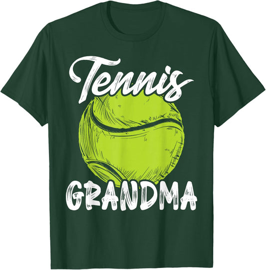 Tennis Grandma Men Family Matching Set Tennis Ball Player T-Shirt - T-Shirt | Forest