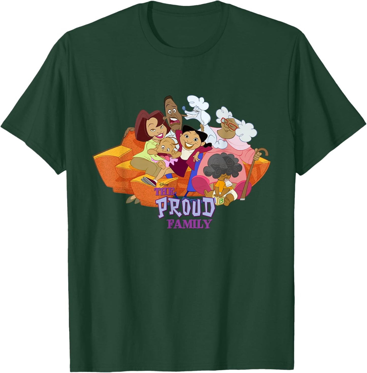 Disney Channel The Proud Family Characters Small T-Shirt - T-Shirt | Forest