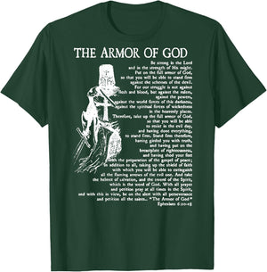 Armor of God Christian Bible Verse Religious Ephesians 6:11 T-Shirt - T-Shirt | Forest