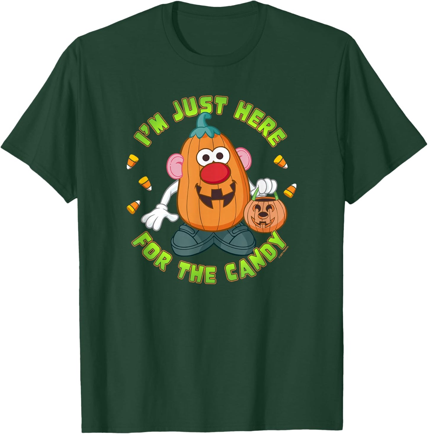 Mr. Potato Head Halloween I'm Just Here For The Candy T-Shirt - T-Shirt | Forest