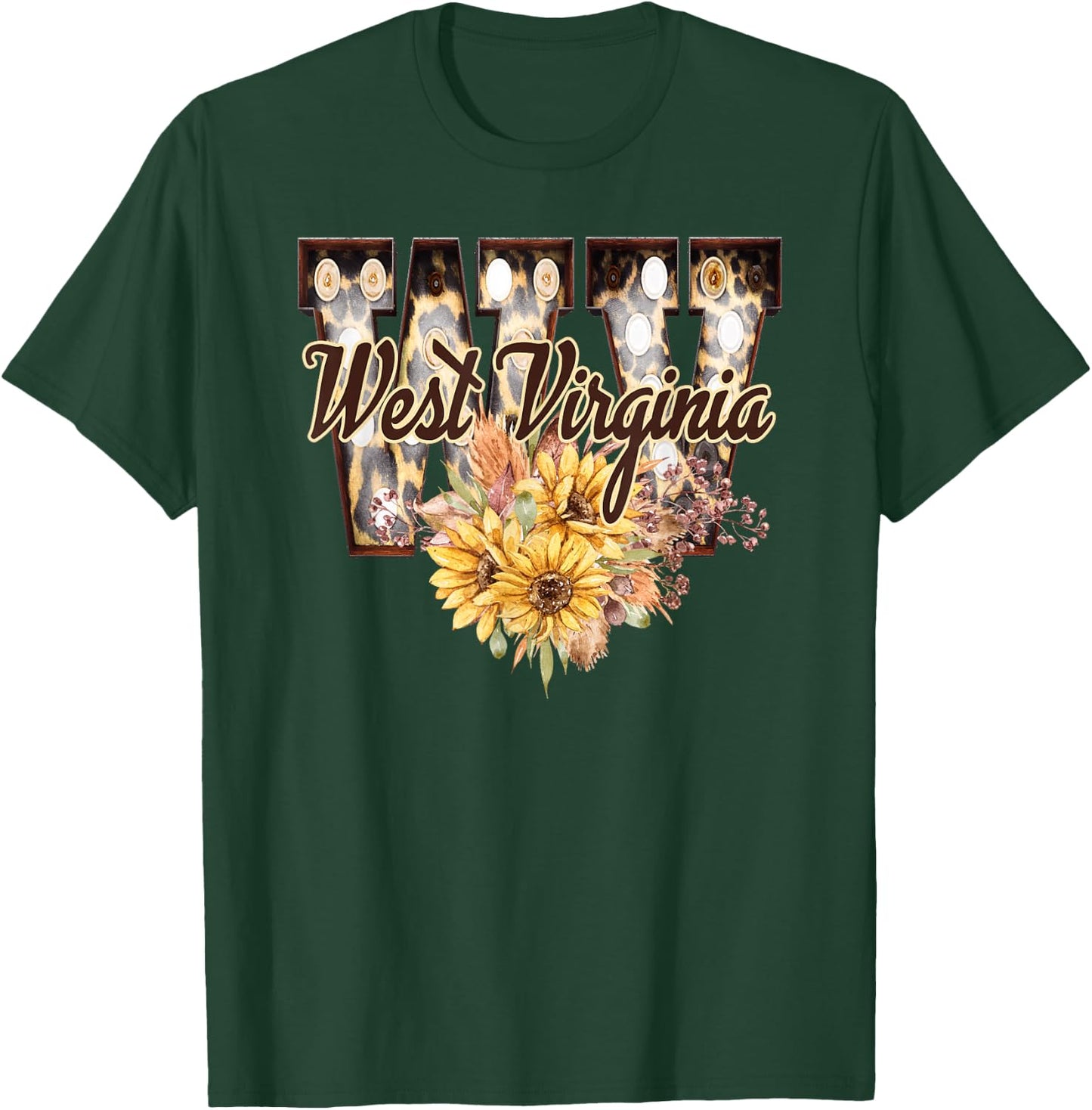 West Virginia State Beautiful WV Country Roads T-Shirt - T-Shirt | Forest