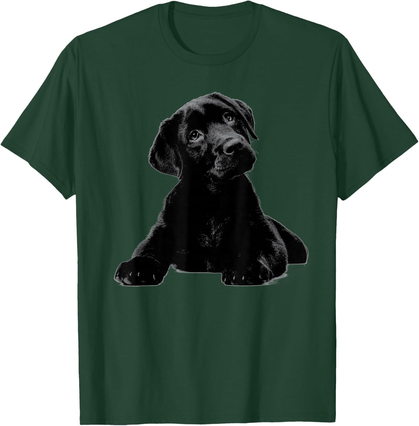 Black Lab Puppy Dog Shirt Graphic Men - Dog Mom Shirt T-Shirt - T-Shirt | Forest