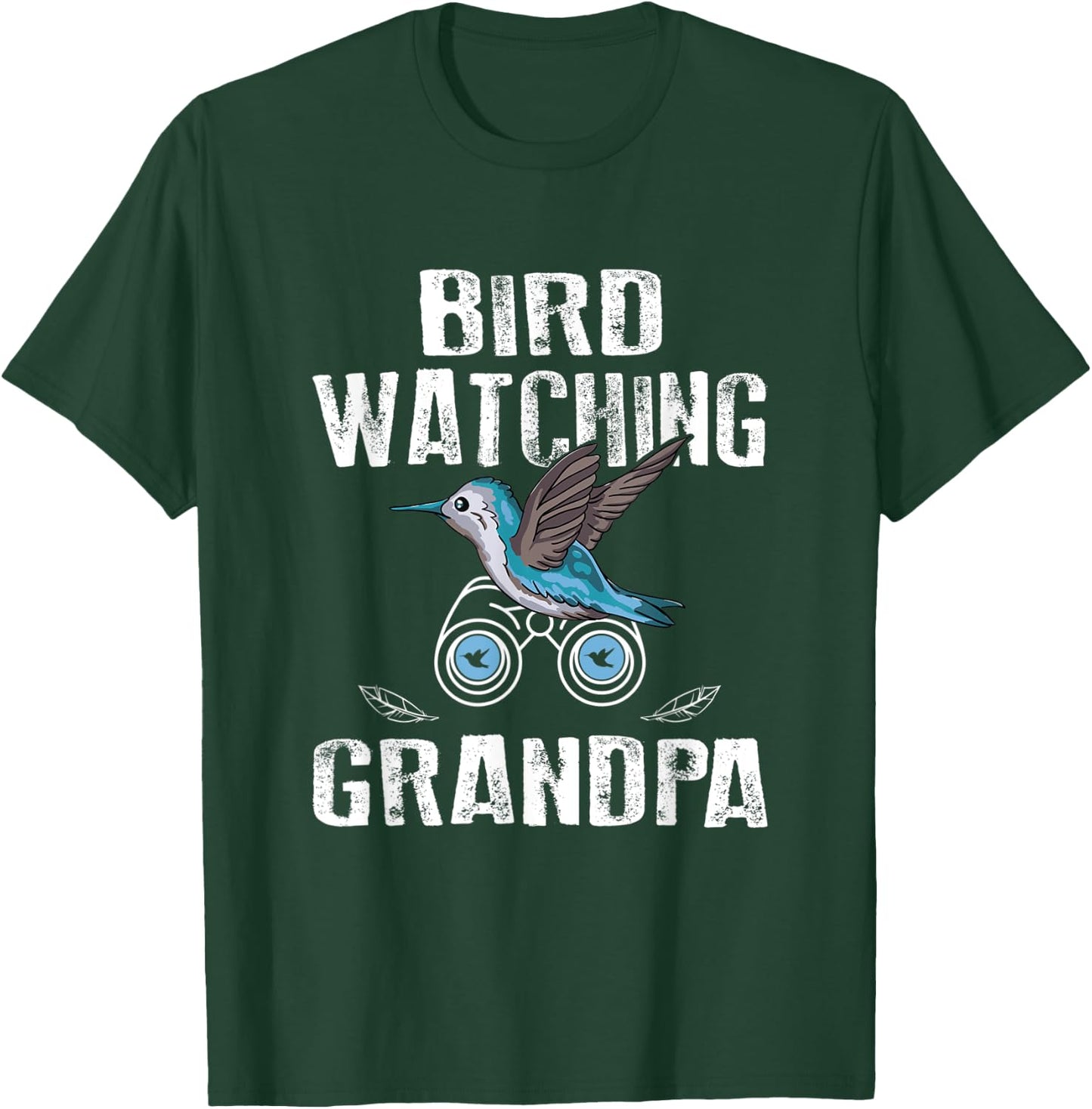 Bird Watching Grandpa Birdwatching Birding T-Shirt - T-Shirt | Forest