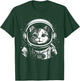 Astronaut Cat Shirt Kids Space Cat Astronaut Cat Mom Cat Dad T-Shirt - T-Shirt | Forest