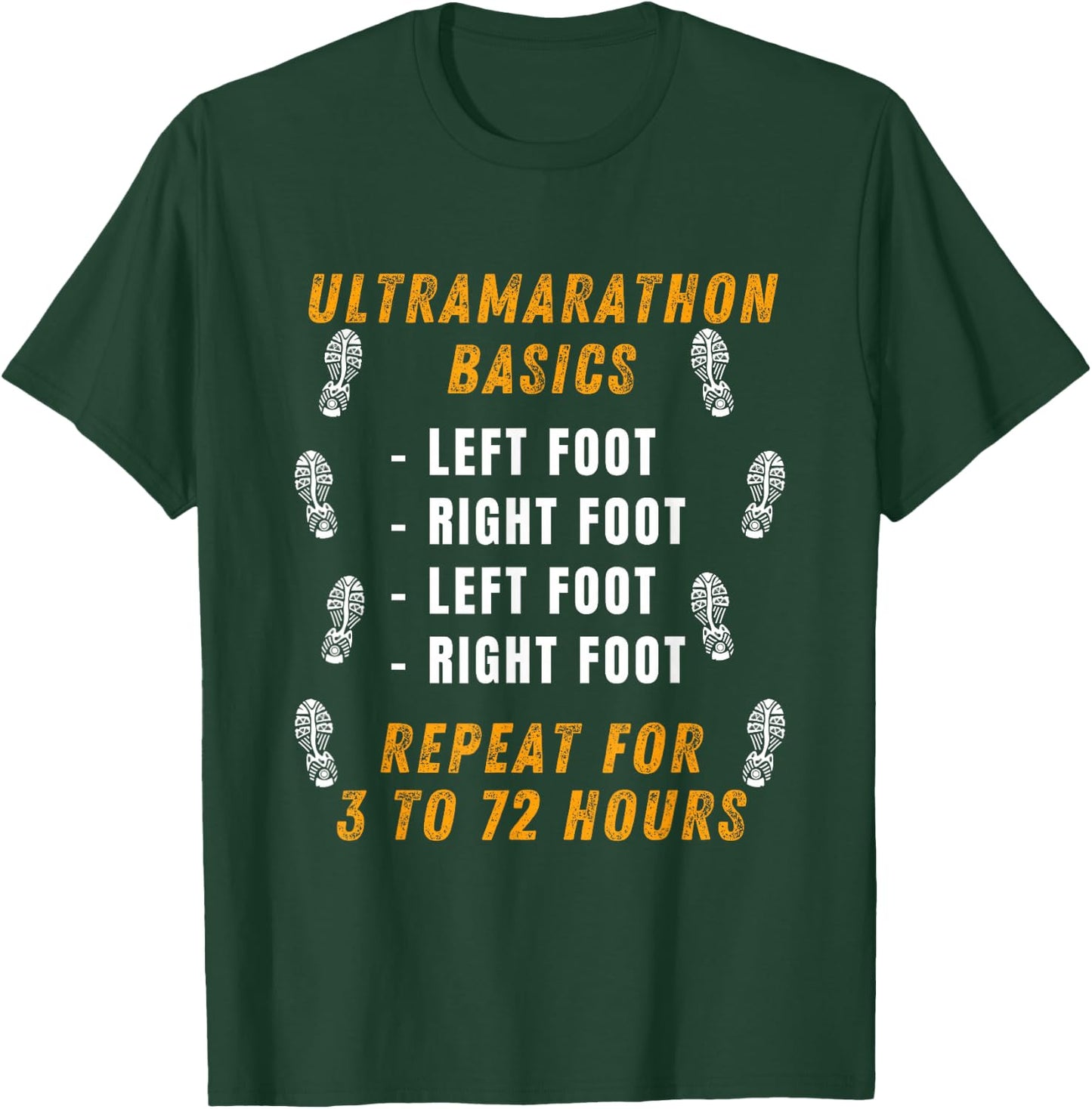 Ultramarathon Basics Running Funny Marathon Ultra Runner T-Shirt - T-Shirt | Forest