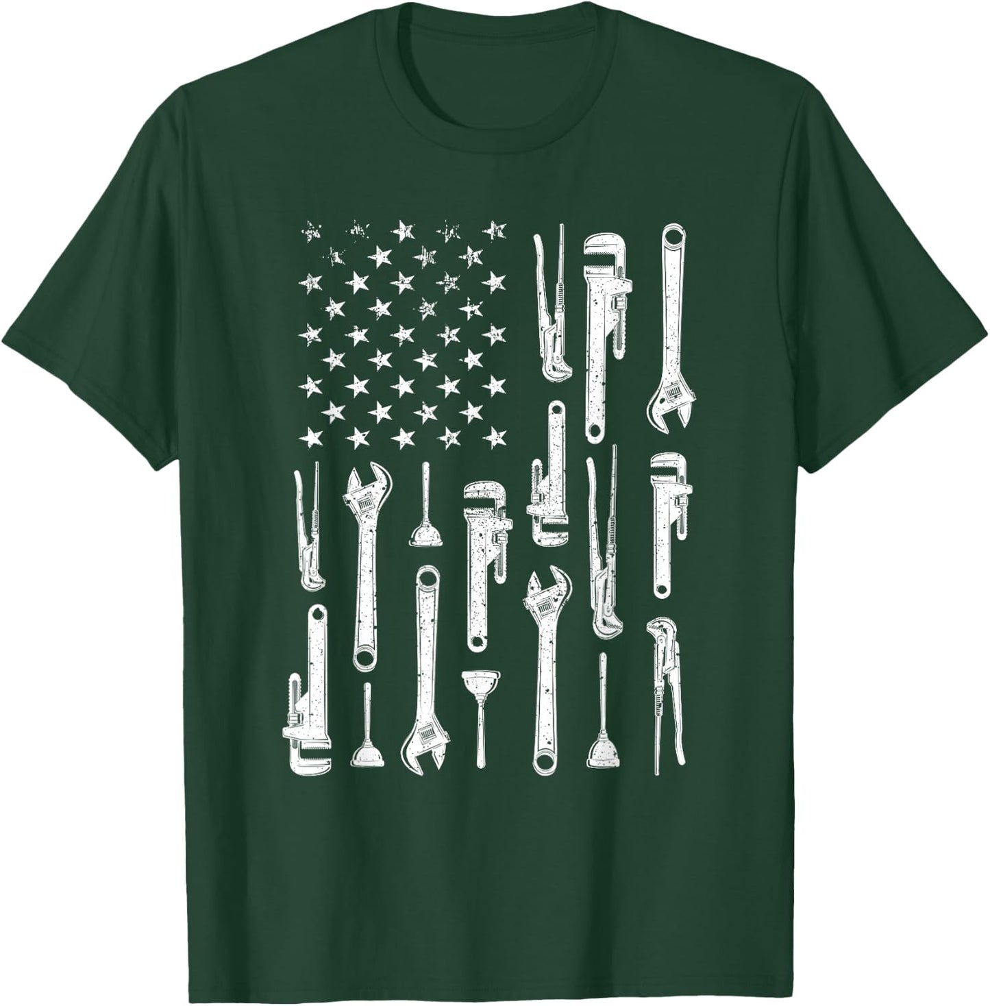 Plumbing Graphic Design Plumber Dad T-Shirt - T-Shirt | Forest