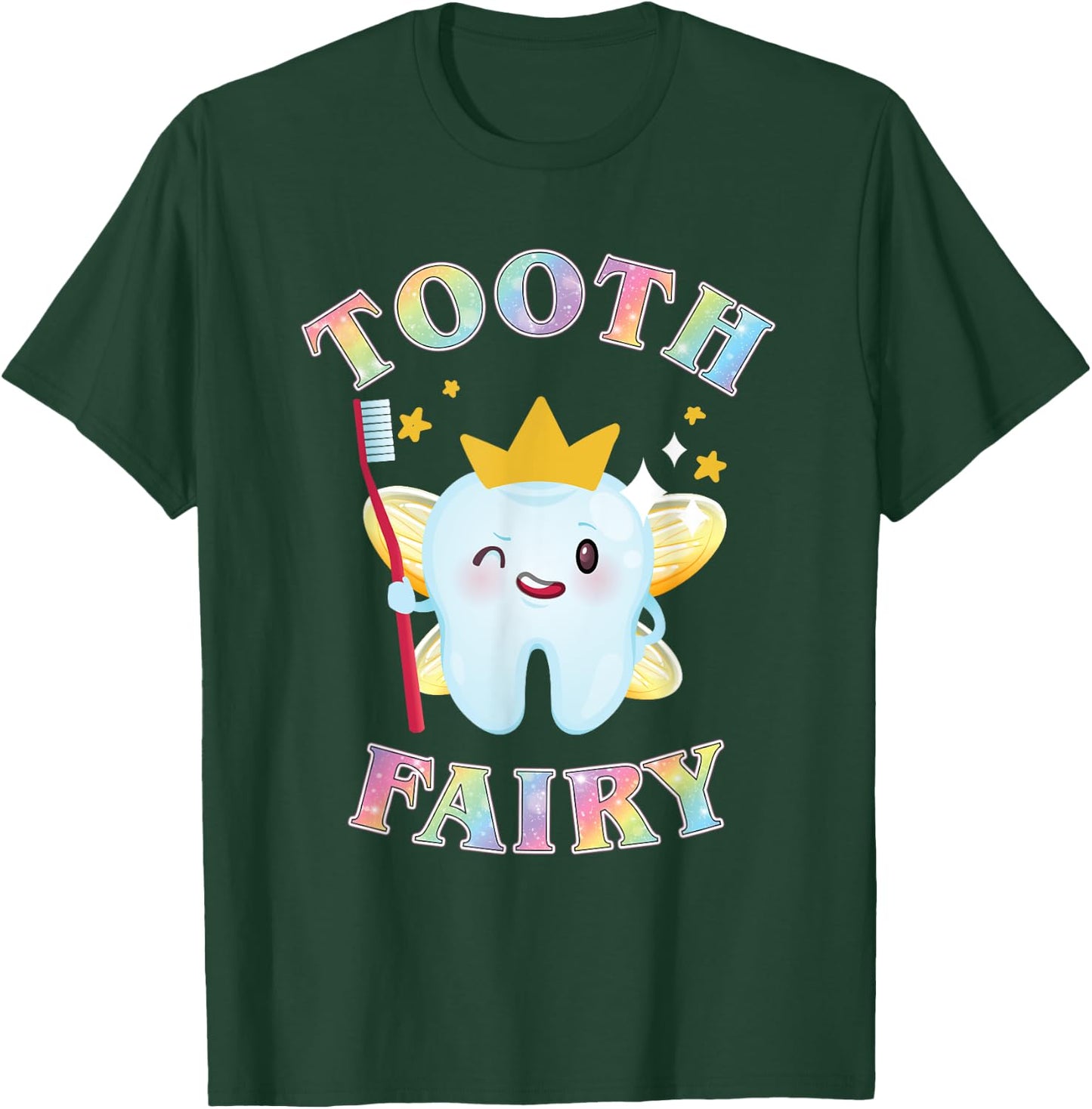 Tooth Fairy Funny Halloween Costume for Adults and Kids T-Shirt - T-Shirt | Forest