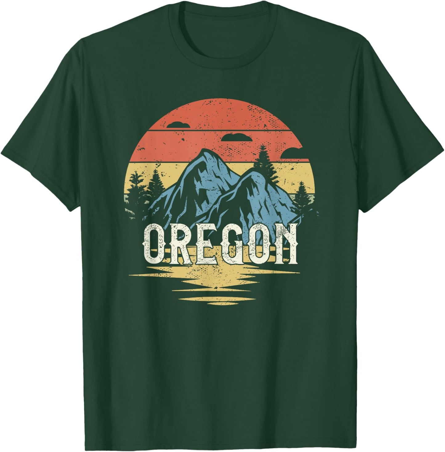 Oregon Retro Vintage T-Shirt - T-Shirt | Forest