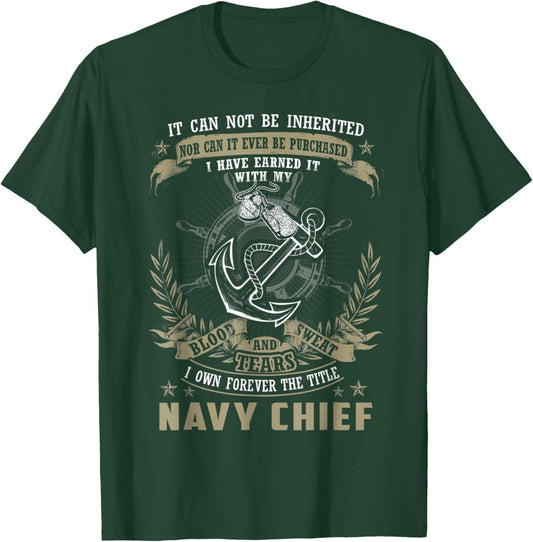 Navy army, It can not be Inherited T-Shirt - T-Shirt | Forest