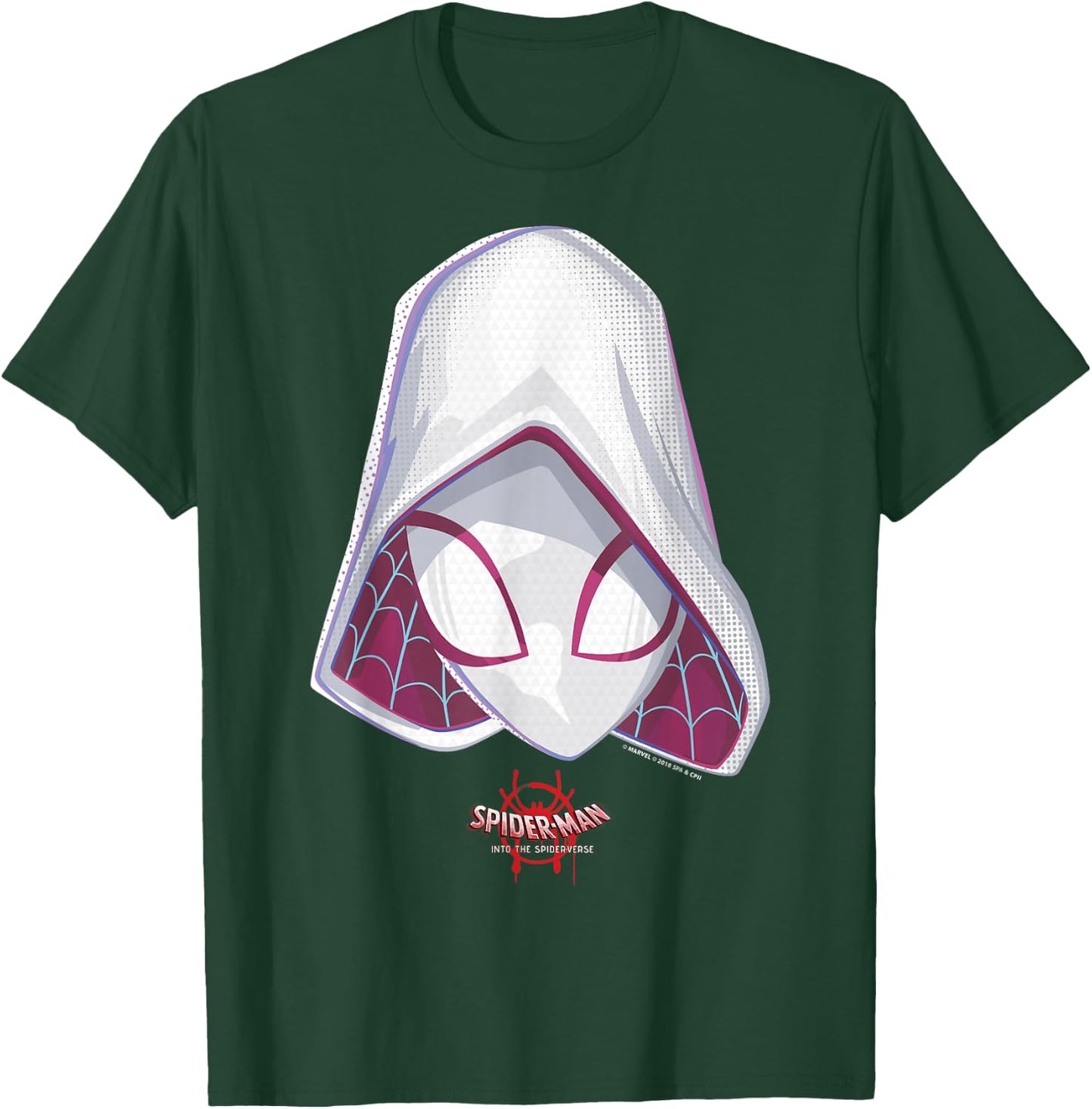 Marvel Spider-Gwen Spiderverse Mask Graphic Small T-Shirt - T-Shirt | Forest