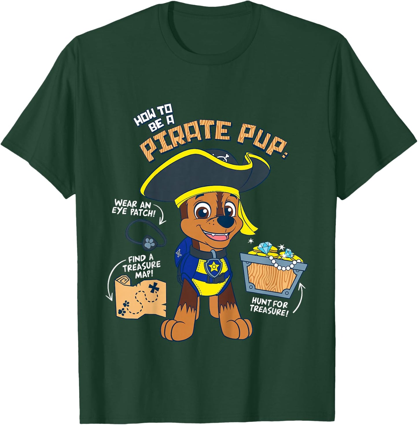 Kids PAW Patrol How to Be A Pirate Pup T-Shirt - T-Shirt | Forest