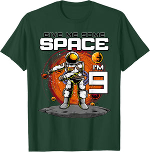 9th Birthday Astronaut Give Me Some Space I'm 9 Years Old T-Shirt - T-Shirt | Forest